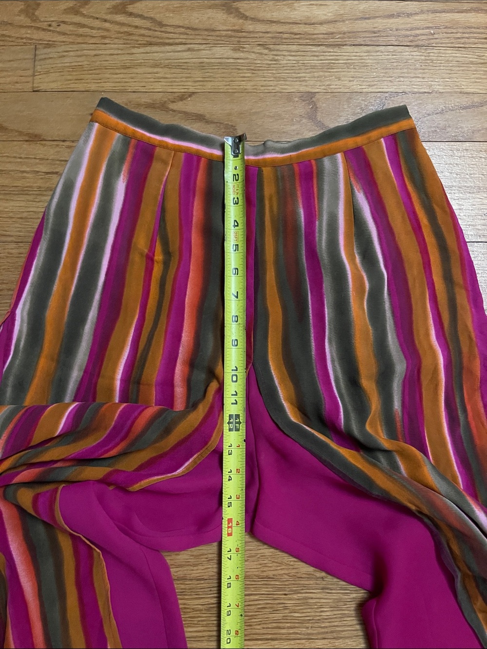 Vintage Y2K Cache Silk Flowy Two Piece Set Size Medium Pink Multicolor - Picture 11 of 12